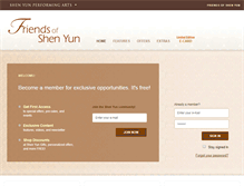 Tablet Screenshot of friendsofshenyun.org
